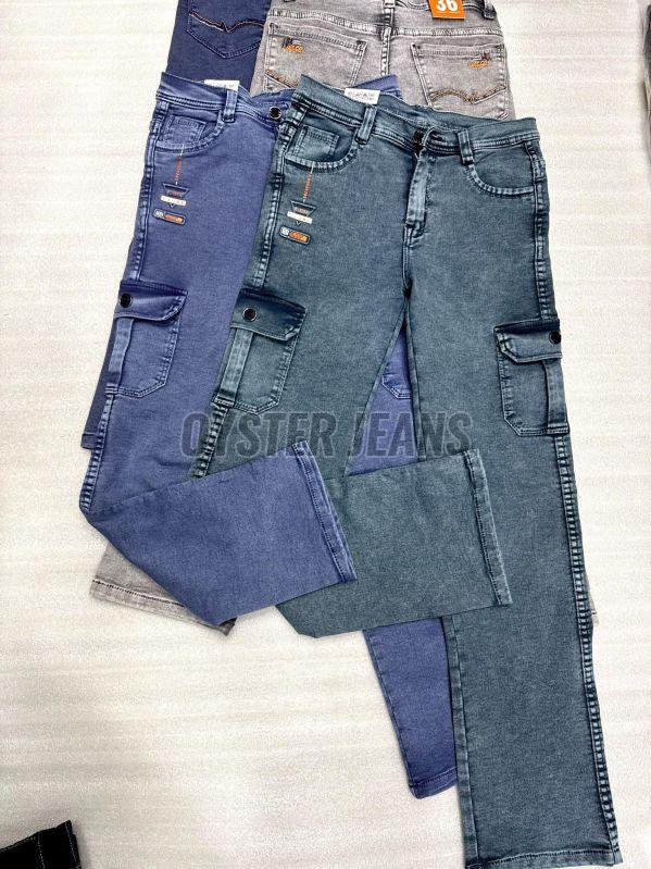 Boys Cargo Style Stretchable Denim Jeans