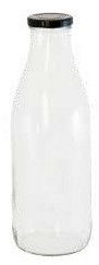 1 Ltr Glass Milk Bottle