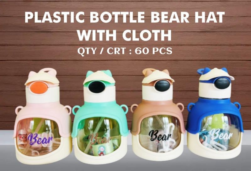 1L Kids Bear Shape Sipper Bottle