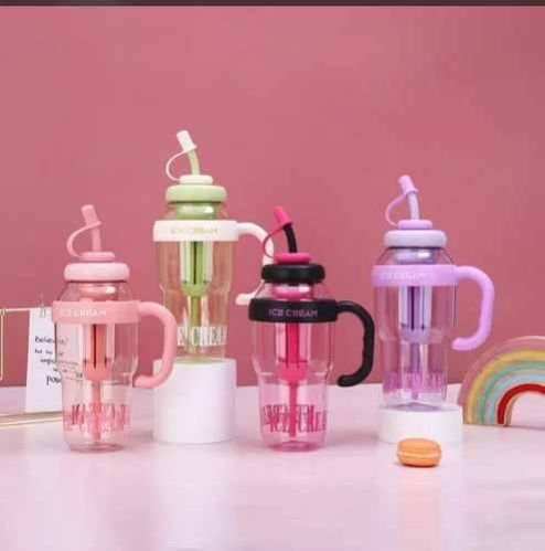 Plastic Ice Cream Sipper Bottle