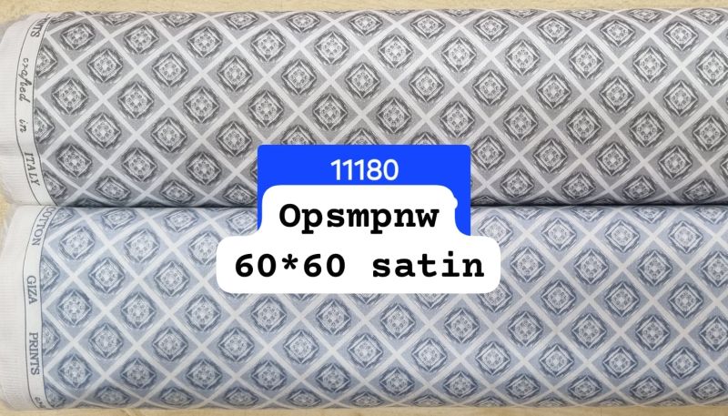 60s High Quality Satin Shirting Fabric with Salvage