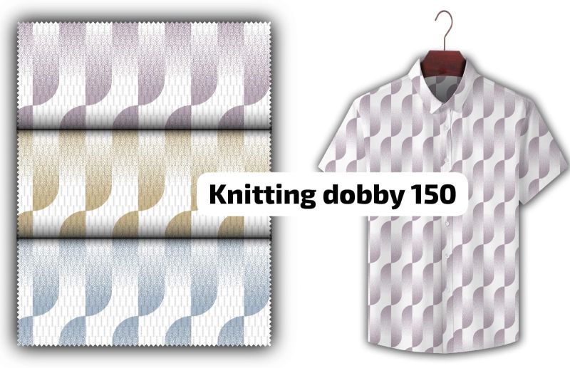 Knitting Dobby Shirting Fabric