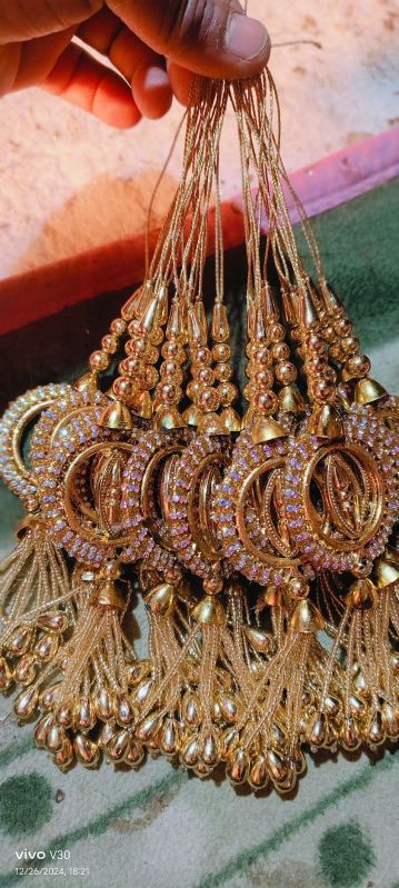 Premium Handcrafted Golden Crystal Latkan