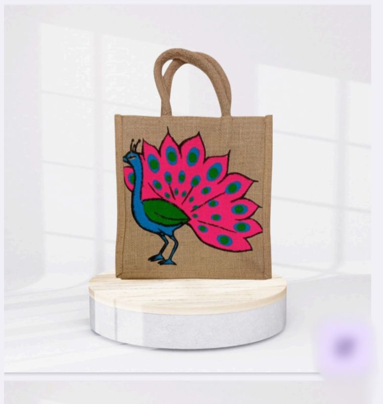 plain jute carry bag