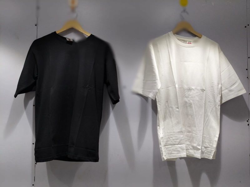 Mens Plain Down Shoulder T Shirt