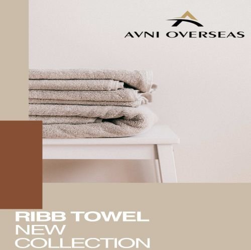 Avni Overseas Ribb Collection Beige Towel