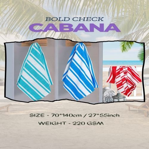 Bold Check Cabana Beach Towel