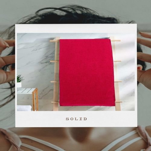 Magenta Solid Color Bath Towel