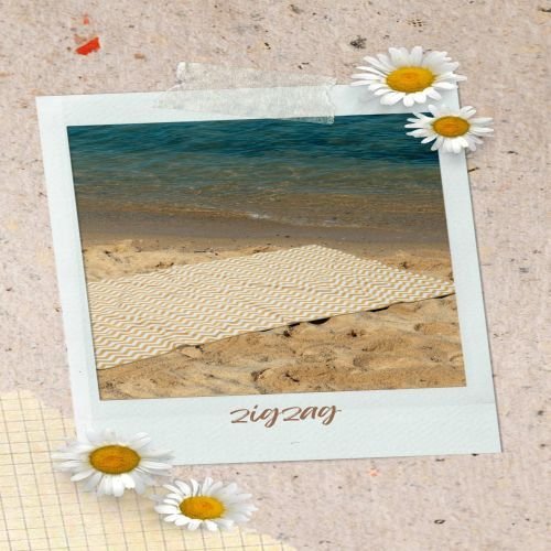 Sunny Yellow Zigzag Beach Towel for Summer