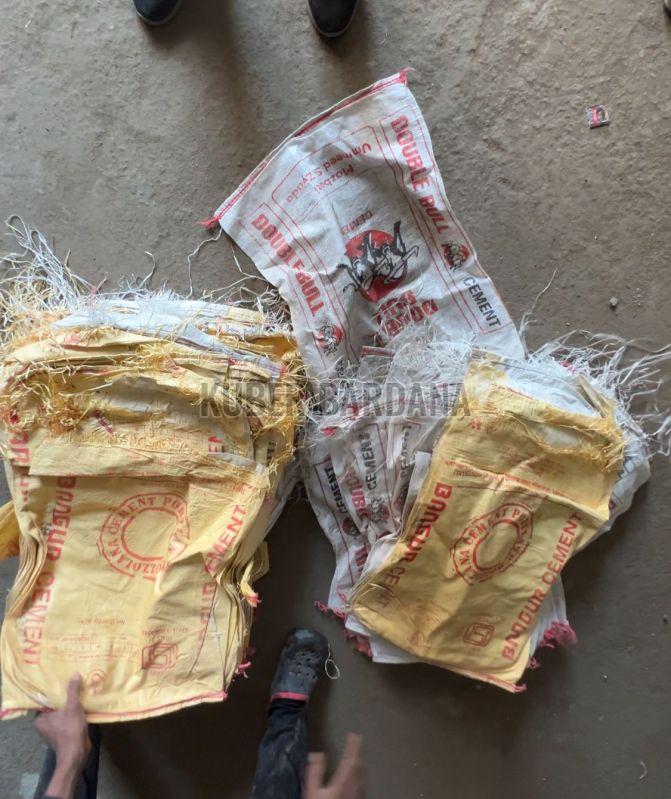 Mouth Cut Used Empty Cement Bags