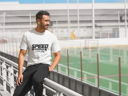 Cotton Speed Thrills Racer Mens T Shirt