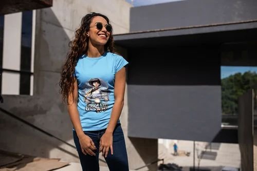 Good Day Anime Vibes Round Neck T Shirt Good Day Anime Vibes Round Neck T Shirt