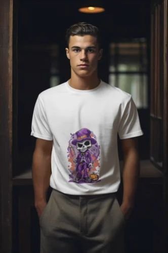 Haunted Hustler Round Neck T Shirt