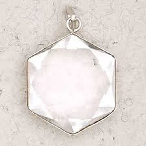 Clear Quartz David Star Pendant