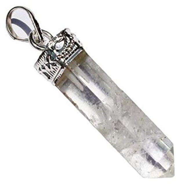 Clear Quartz Pencil Pendant