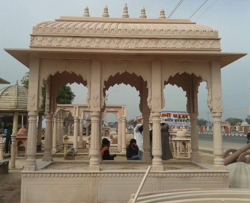 5x15x13 Feet Sandstone Temple