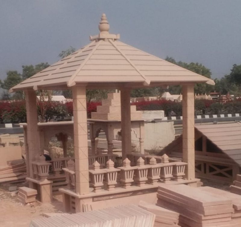 8x8x11.5 Feet Sandstone Hut Gazebo