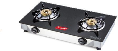 2 Burner Yashika SS Glass Cook Top Gas Stove