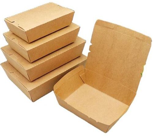 Brown Paper Disposable Food Container