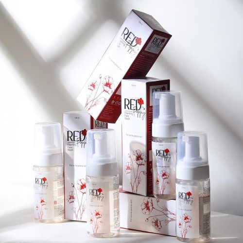 100ml Red Poppy Foaming Face Wash