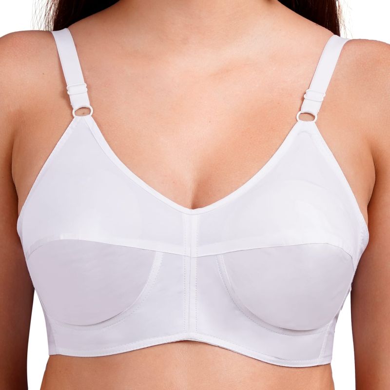White Non Padded Cotton Bra