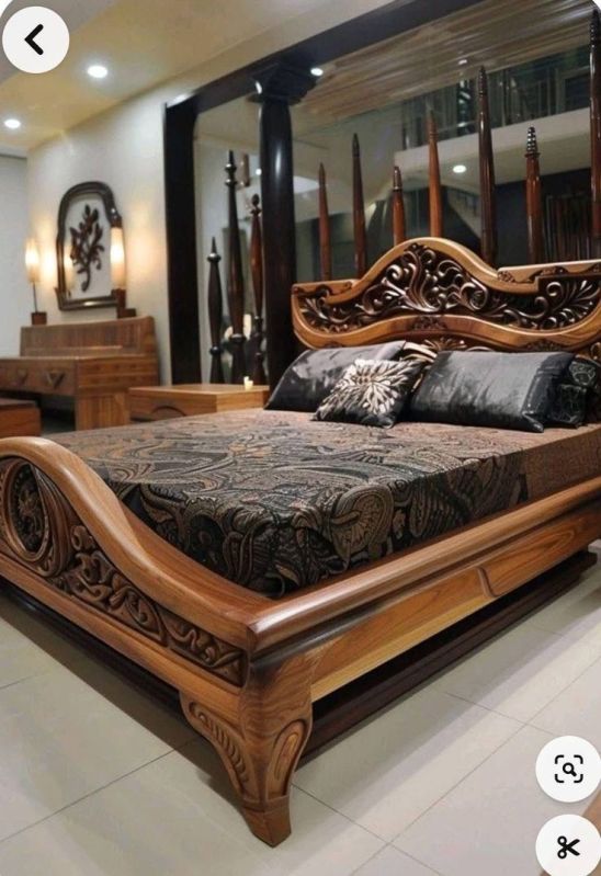 Antique Sheesham Wooden Bed