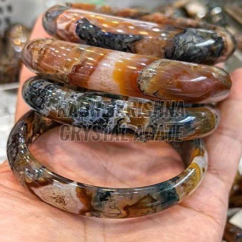 Agate Crystal Stone Bangles