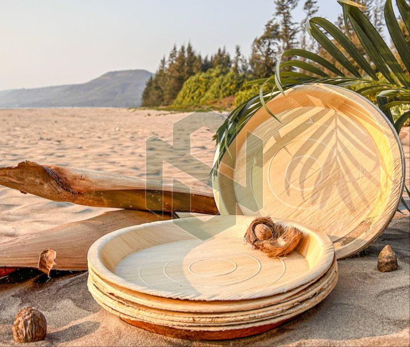 12 Inch Round Areca Leaf Plate