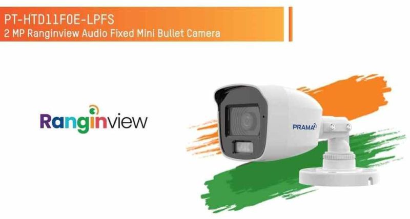 Prama PT-HTD11F0E-LPFS Audio Fixed Mini Bullet Camera