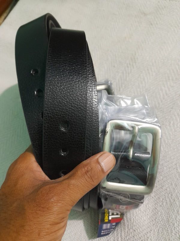 Mens Black Leather Belt