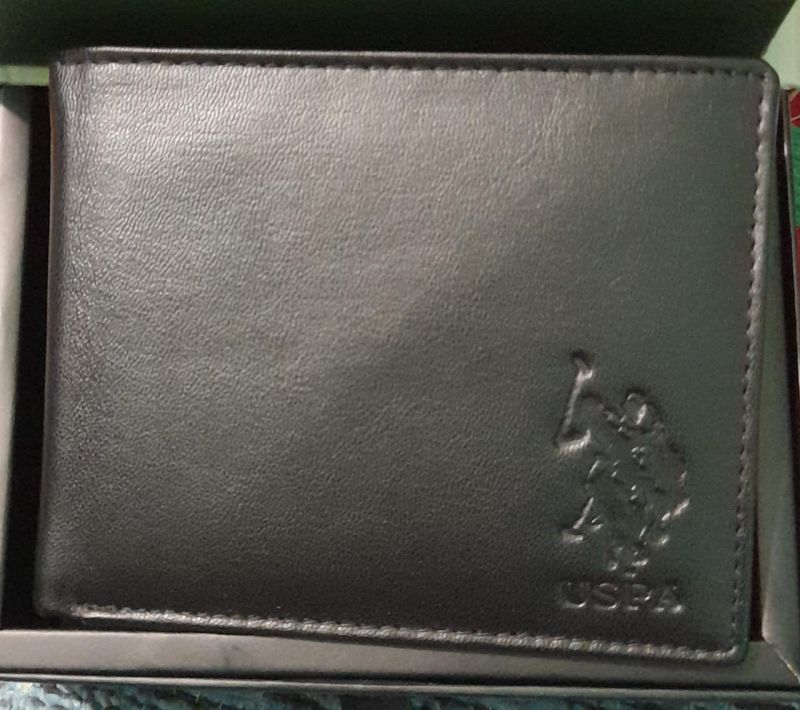Mens Black Leather Wallet
