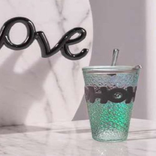 Sipper Glass With Straw