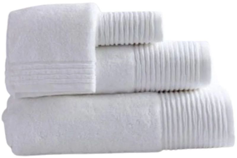 500 GSM Cotton White Hotel Towel