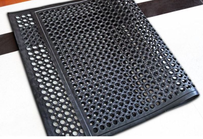 Durable Rubber Drainage Mat for Kitchen