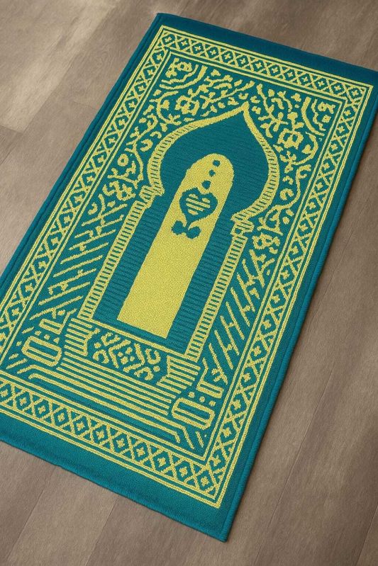Teal Green Premium Polypropylene Namaz Mat