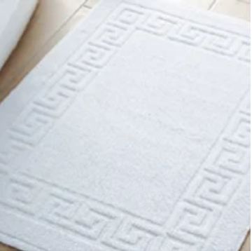 White Cotton Bathroom Mat