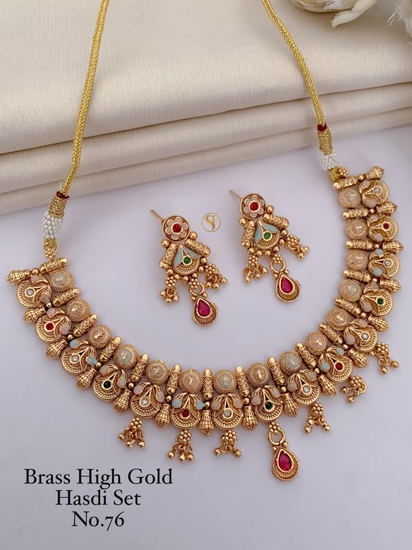 Brass High Gold Hasadi Set