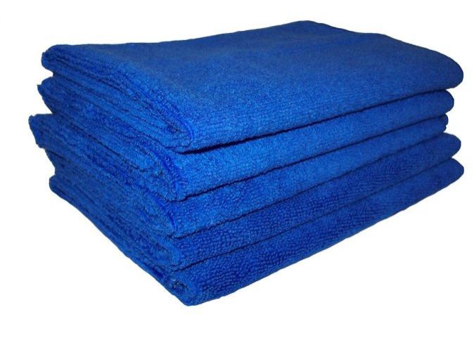 350 GSM Blue Microfiber Cleaning Towel