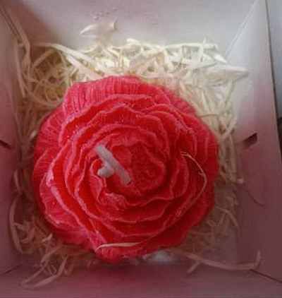 Peony Flower Soy Wax Candle