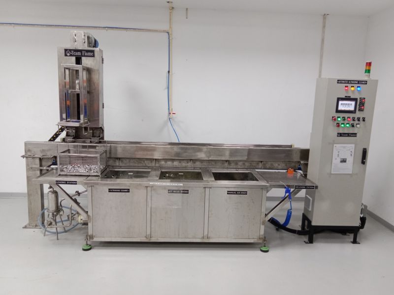 Automated Ultrasonic 3 Stage Al Parts Cleaning Machine