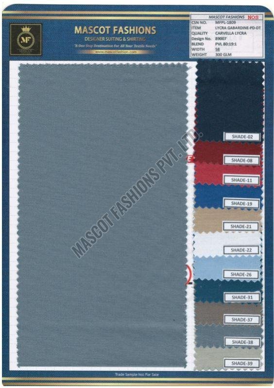 Carvella Lycra Suiting Fabric