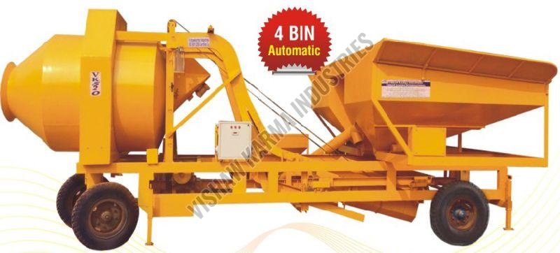 VK 520-4 BIN Automatic Mobile Concrete Batching Plant
