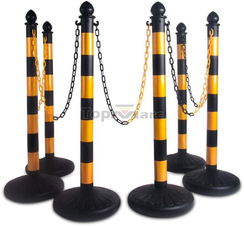 Yellow Mild Steel Safety Chain Barrier
