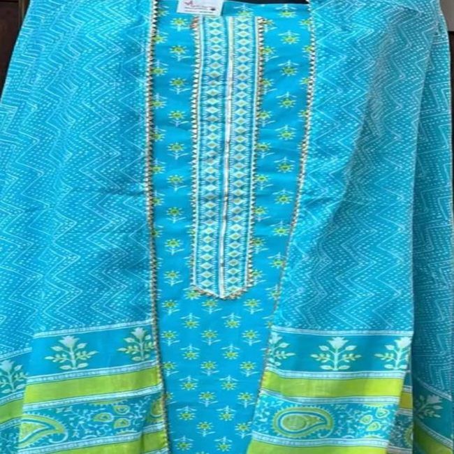 Jaipuri Embroidered Unstitched Suit