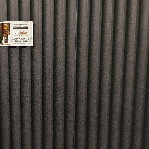 23 Mm Black WPC Louver Panel