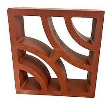 Terracotta Circle Breeze Block