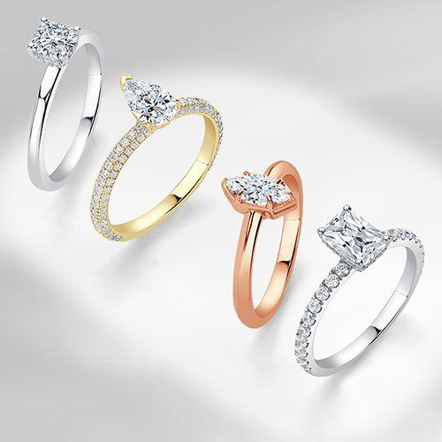 Elegant Cubic Zirconia Designer Ring Set