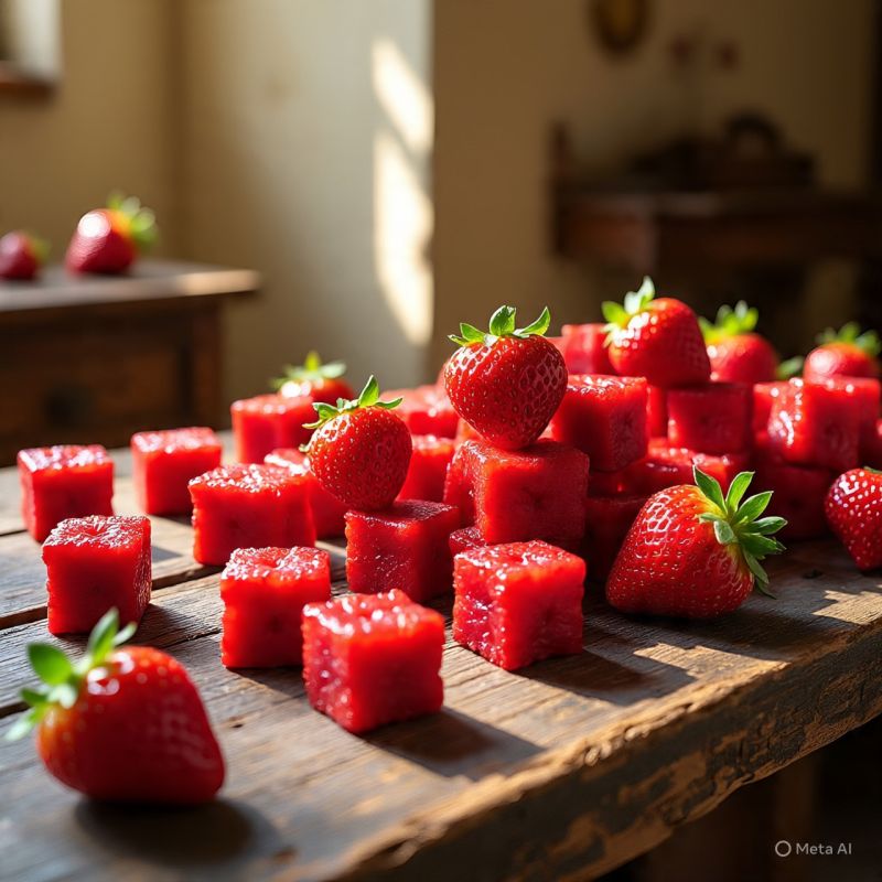 Strawberry Cubes