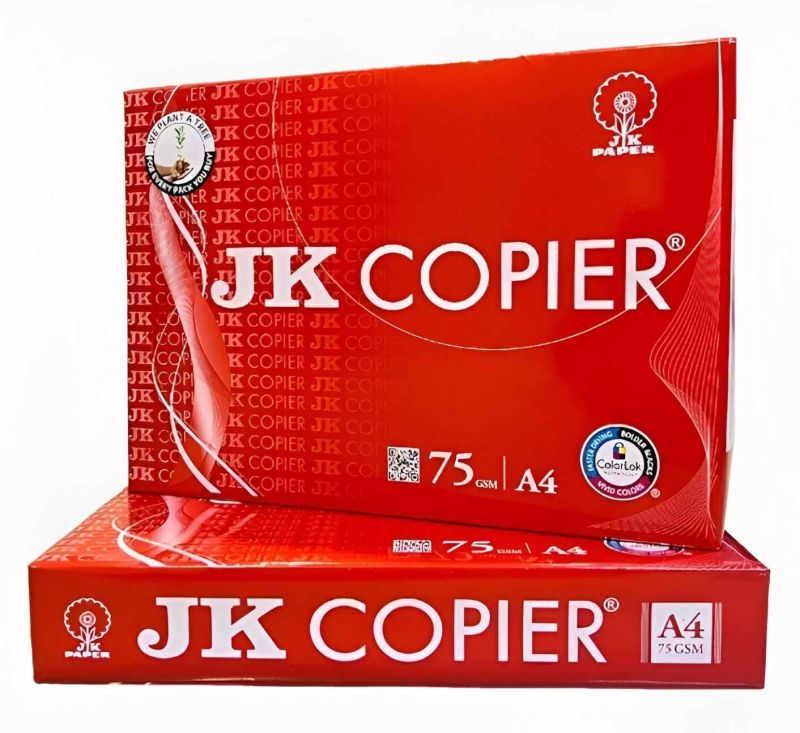 75 GSM Jk Copier Red A4 Size Paper