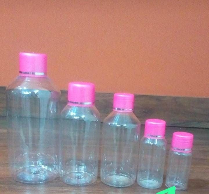 Transparent PET Rose Water Bottle